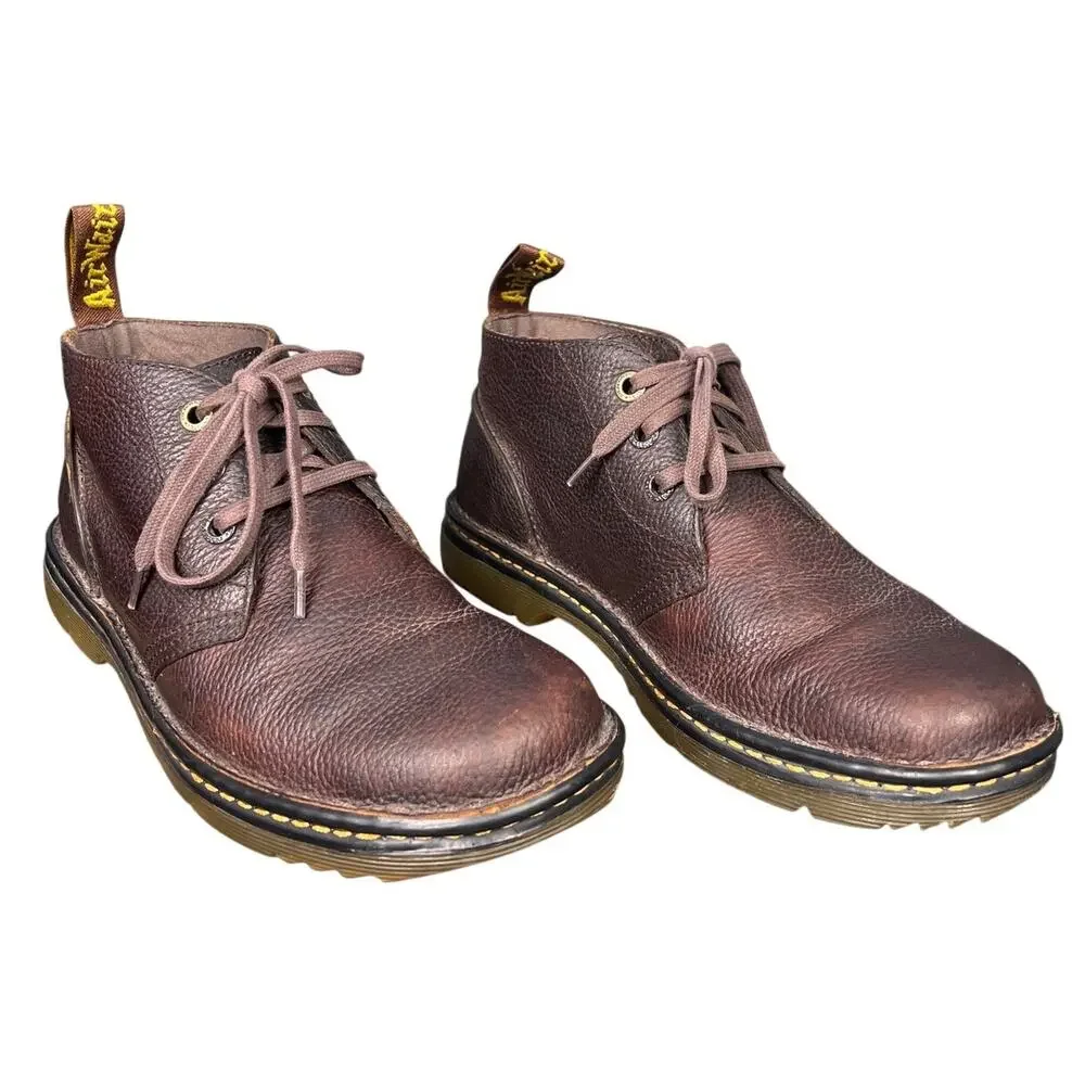 Dr. Martens Unisex Sussex Brown Leather Chukka Boots Size M 10 W 11